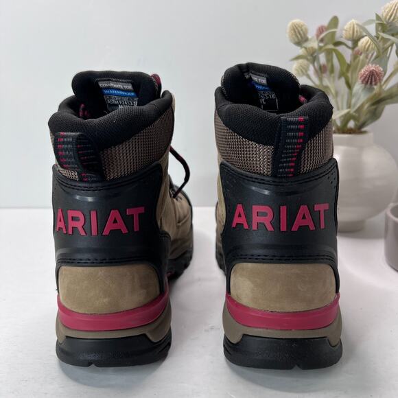 Ariat Endeavor Waterproof Carbon Toe Work Boots Mushroom Taupe Mens 10D - Picture 8 of 9